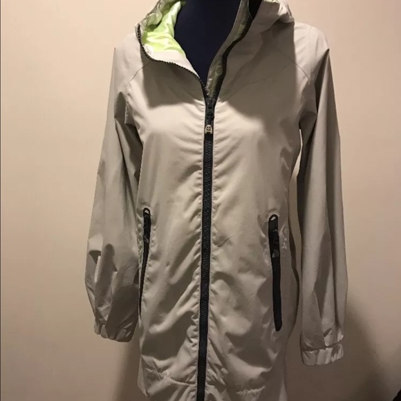 Lululemon No Rain No Gain grey rain jacket size 2
