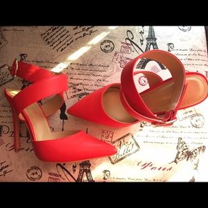 New red high heels