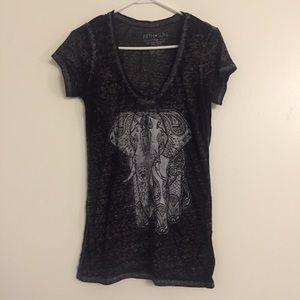 Paisley Elephant Printed Shirt