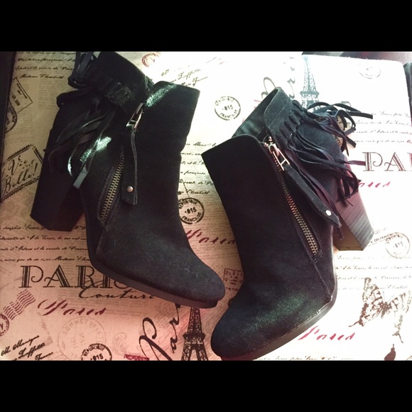 Black ankle boots