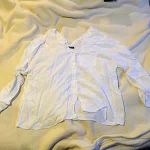 Sheer white button up