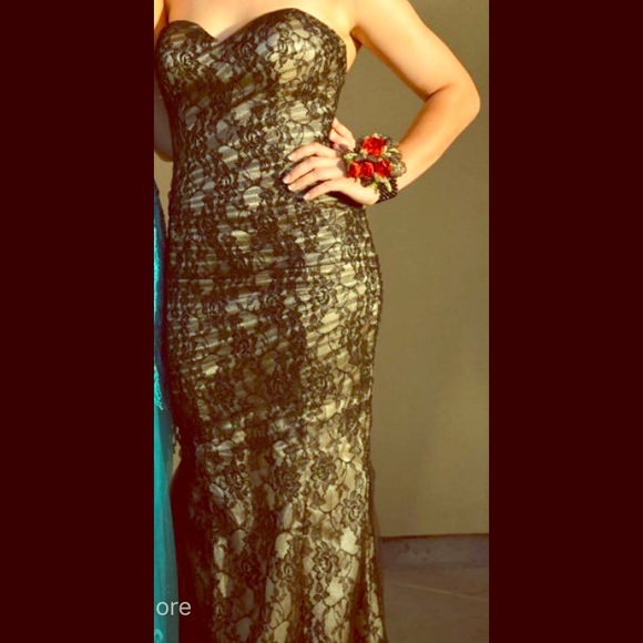 Lace Prom Dress - Picture 1 of 3
