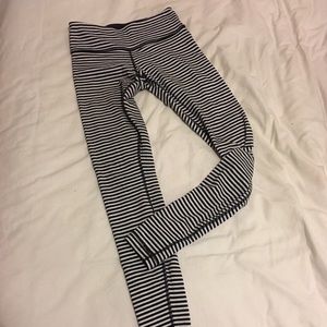Unique Lululemon striped leggings