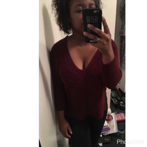 Express cable knit open back sweater❤