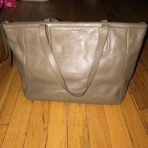 Fossil gray Sydney tote