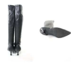 sws Shoes - SWS BLACK STRETCHY LEATHER MID CALF LENGTH SZ 8 sws Shoes - SWS BLACK STRETCHY LEATHER MID CALF LENGTH SZ 8