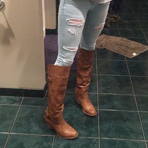 Buckle Not Rated Knee High Boots with heel