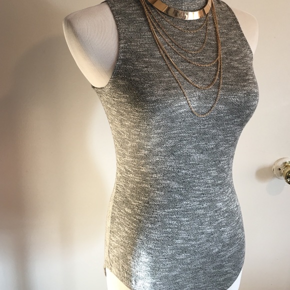 Grey knit bodysuit - Picture 2 of 3