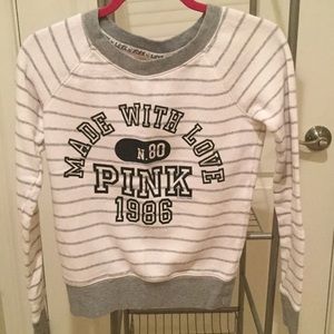 Cream and grey sweater