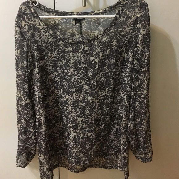 Club Monaco silk floral blouse