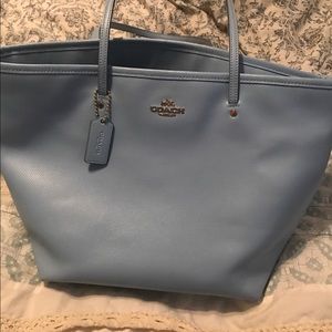 Coach leather tote