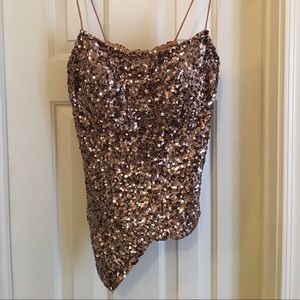 Cache Sequin Top