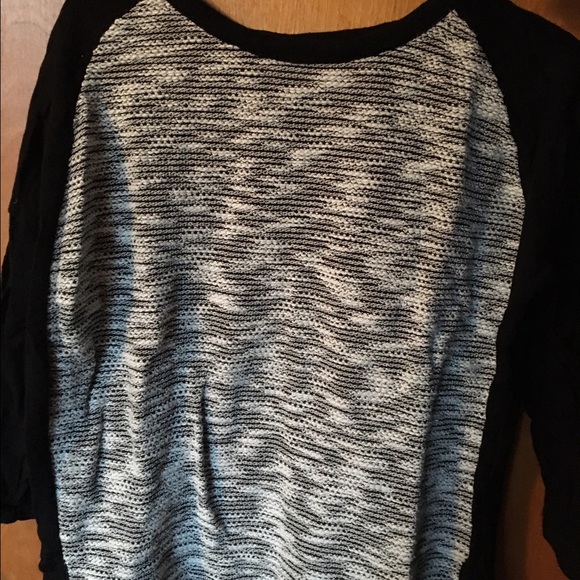 Black and white sweater
