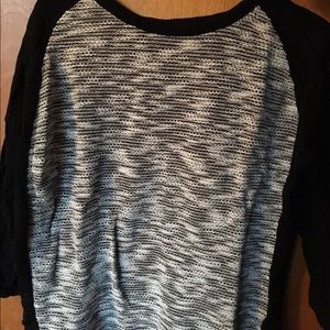 Black and white sweater