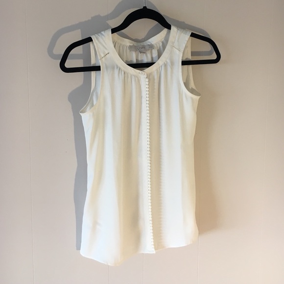 Ann Taylor Loft Off white Top
