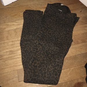 Cheetah print skinny jeans