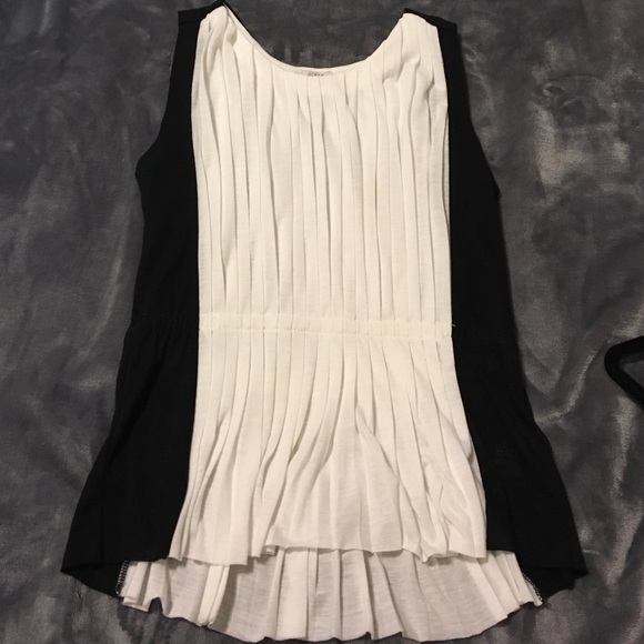 JCrew XXS Black/White Top