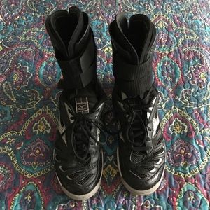 Volleyball court shoes and ankle braces!