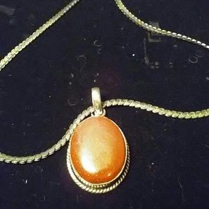 New STERLING SILVER Sun Satari pendant & necklace