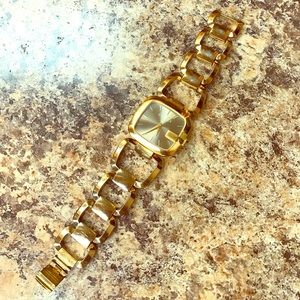 Gold plated Gucci watch for women