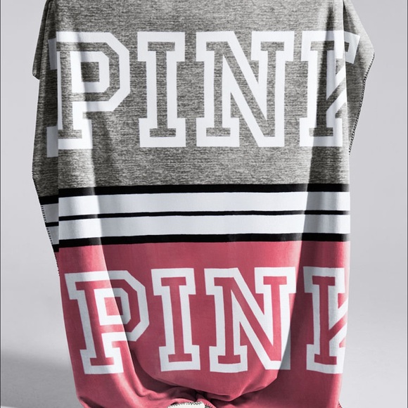 VS Pink Begonia Sherpa Blanket
