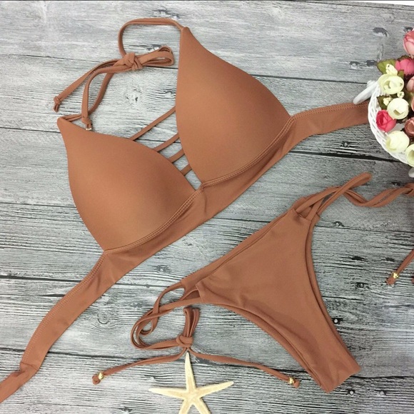 RESTOCKED! Olive Bikini - Picture 3 of 4