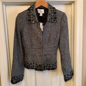 !NWT! WHBM Grey/Black Jacket