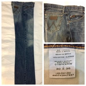 Mens Vintage Style Wrangler Jeans