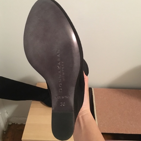 Donna Karan collection suede thigh high boots - Picture 4 of 4