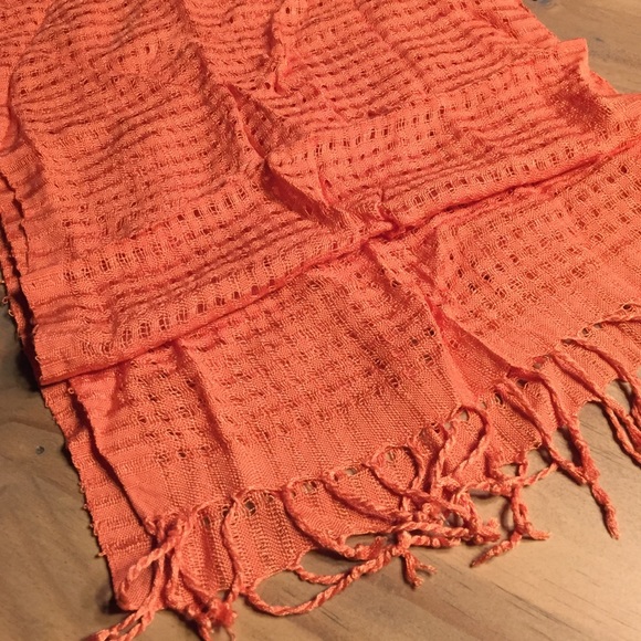 Silk Orange Scarf - Picture 1 of 2