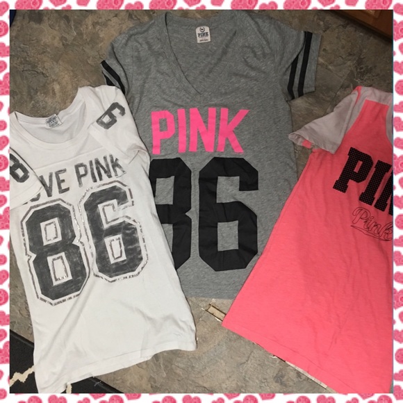 PINK Victoria's Secret Tops - VS PINK BUNDLE TEES