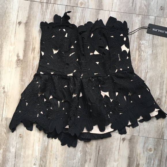 **NEW** Stone Cold Fox lace peplum bodice