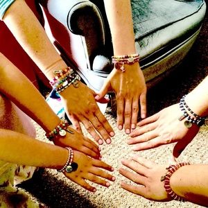 🔵 GENUINE QUARTZ LOVE CHARM BRACELET