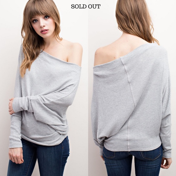 Waffle Knit Dolman Top - Small - Picture 2 of 3