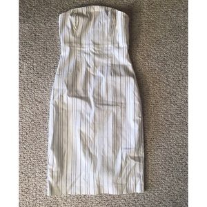 Express fitted white dress size 1/2