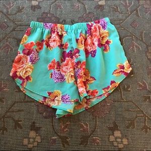 Floral shorts from boutique in Hawaii!!
