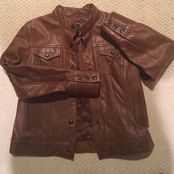🌟GAP Distressed Leather Jacket🌟