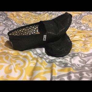 Black sparkles Toms