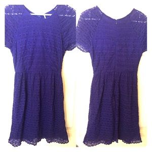 Free People purple crochet dress