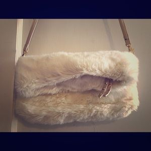 Aldo faux fur clutch/crossbody bag