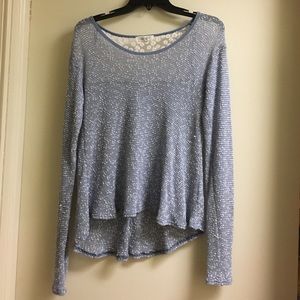 Light blue knit shirt