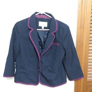 Old navy purple blazer. The front matches back
