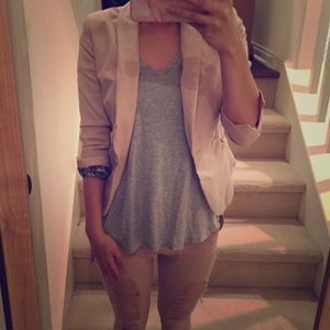 H&M blush blazer
