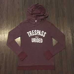 Wildfox Trespass Sweetly Urged Hoodie - Burgundy