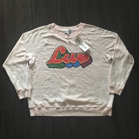 🌙 SALE! ✨Wildfox Luv Kim's Sweater - Pink