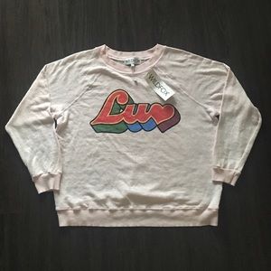 🌙 SALE! ✨Wildfox Luv Kim's Sweater - Pink