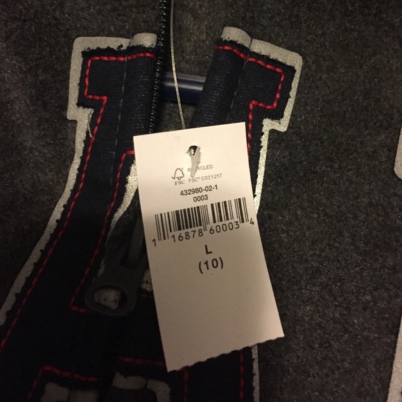 Gap - gray, blue and red coat. New with tags. - Picture 2 of 2