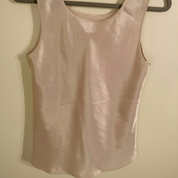 Nude silk undershirt