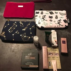 Ipsy Makeup Bags w/ some samples and Brow kit