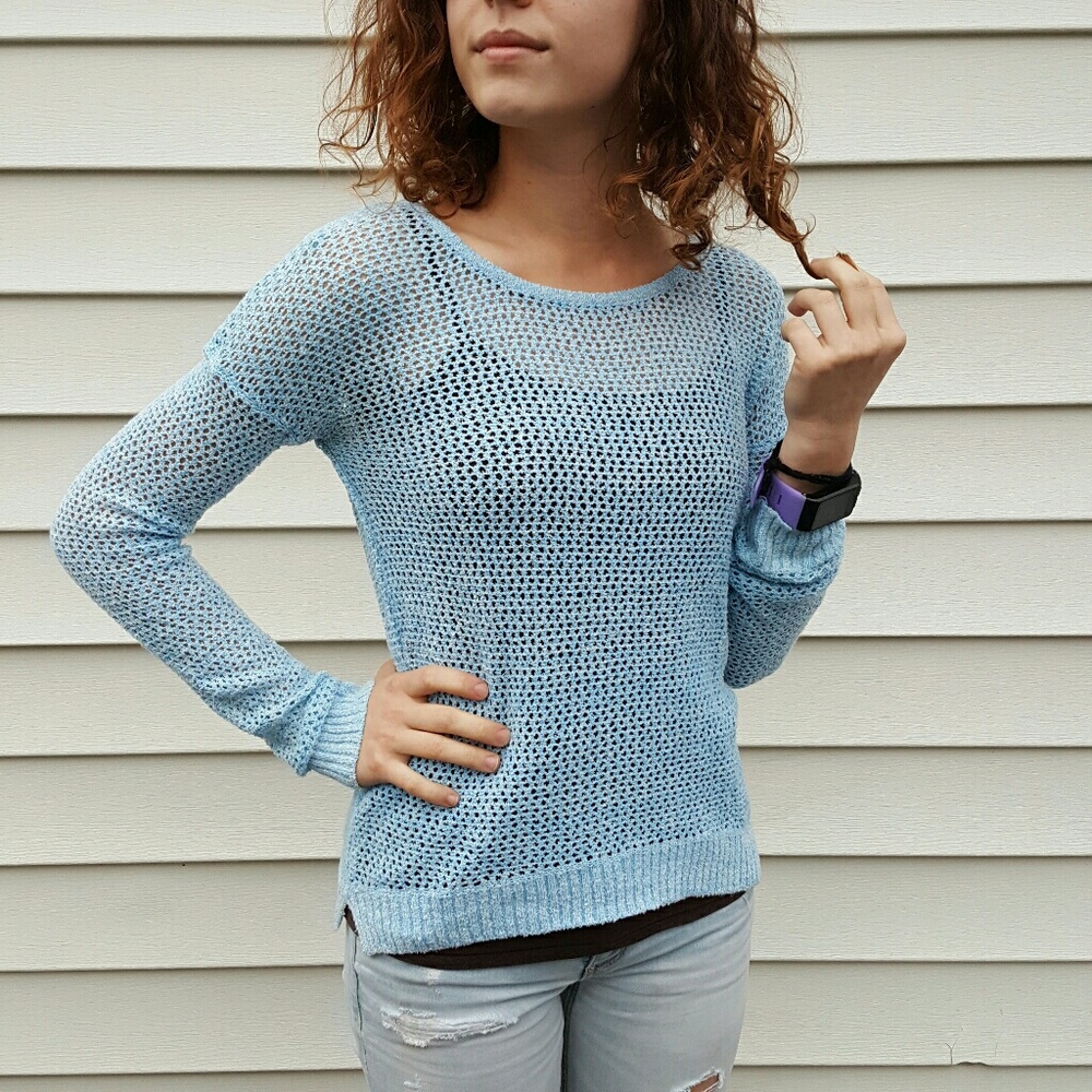 Light Blue Loose Knit